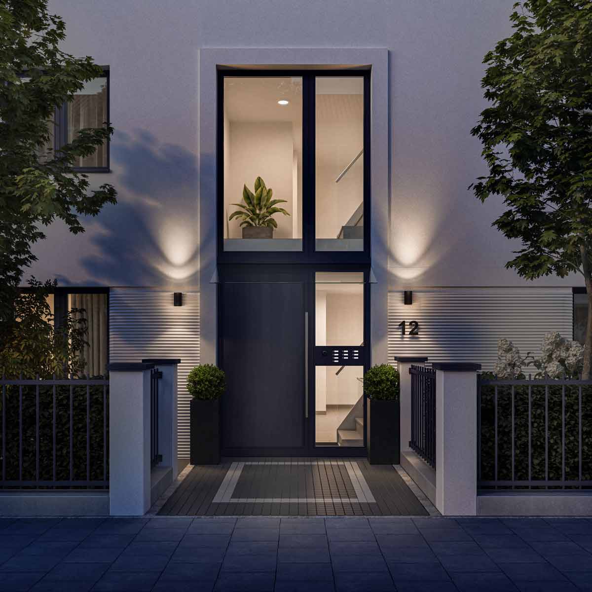 Eingang Gundelindenstraße 2 Exklusive Wohneinheiten